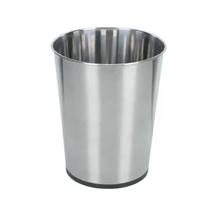 Top Sale Handcrafted Open Top Metal Wastebasket Trash Can for Home Office and Bedroom