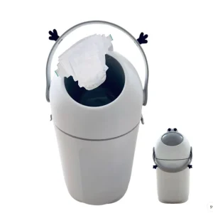 Hot Selling Household Standing Handy Diaper Pail  No Smell Waste Bins  Baby Nappy Can Hospital Diaper Trash Bin