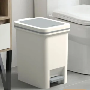 Factory Direct 10L PP Plastic Garbage Can with Foot Pedal Odor Proof and Waterproof Garbage Collector for Bedroom and Kitchen