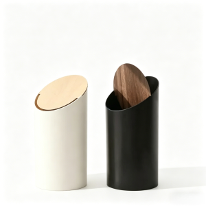 Plastic Trash Can with Lid