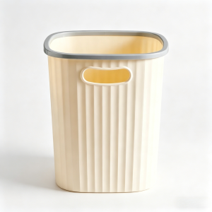 Household Square Plastic Trash Can (Suitable for Bathroom and Kitchen)